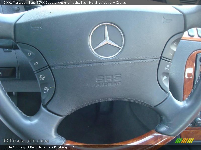 designo Mocha Black Metallic / designo Cognac 2001 Mercedes-Benz S 500 Sedan