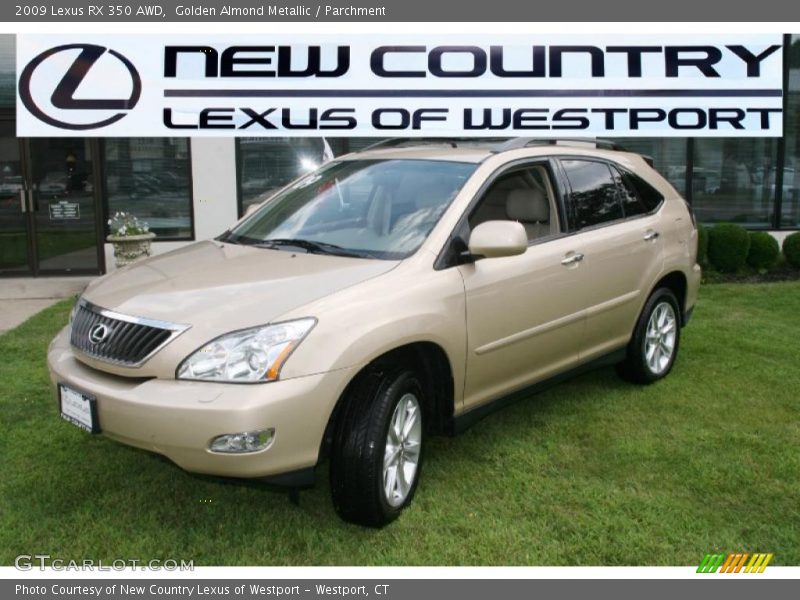 Golden Almond Metallic / Parchment 2009 Lexus RX 350 AWD