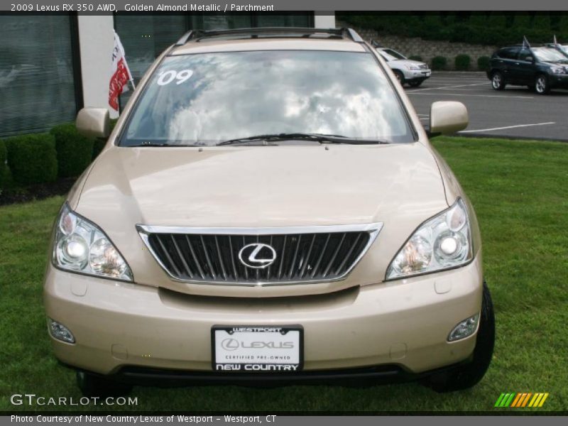 Golden Almond Metallic / Parchment 2009 Lexus RX 350 AWD