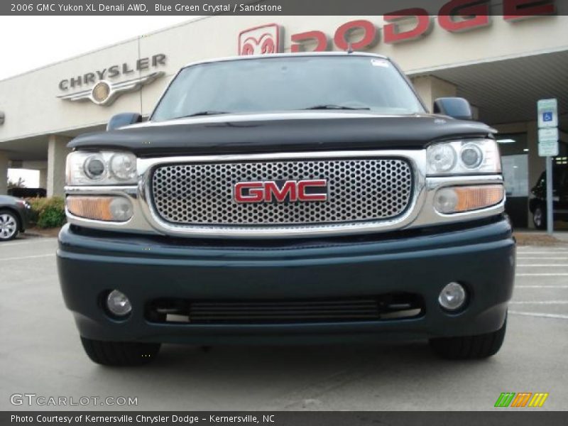 Blue Green Crystal / Sandstone 2006 GMC Yukon XL Denali AWD