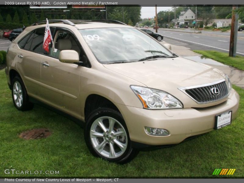 Golden Almond Metallic / Parchment 2009 Lexus RX 350 AWD