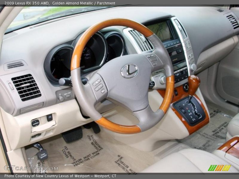 Golden Almond Metallic / Parchment 2009 Lexus RX 350 AWD