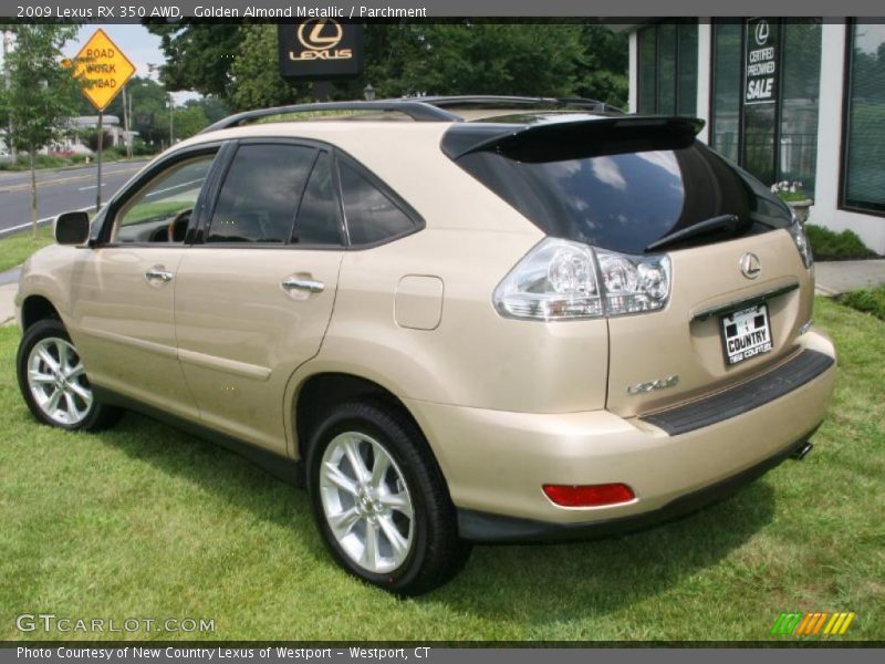 Golden Almond Metallic / Parchment 2009 Lexus RX 350 AWD
