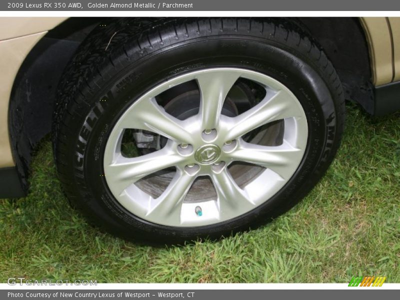 Golden Almond Metallic / Parchment 2009 Lexus RX 350 AWD