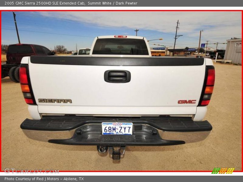 Summit White / Dark Pewter 2005 GMC Sierra 2500HD SLE Extended Cab