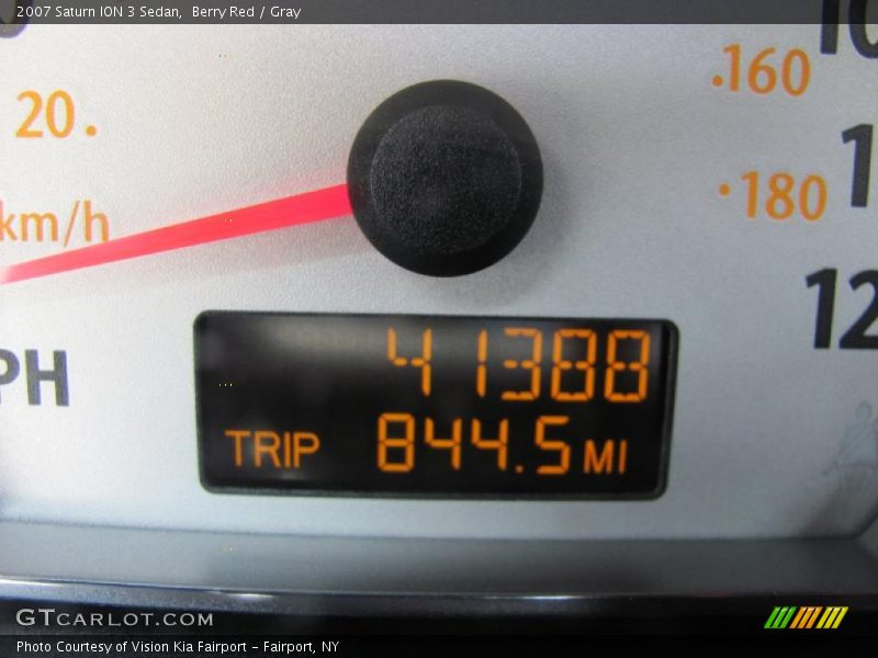Berry Red / Gray 2007 Saturn ION 3 Sedan