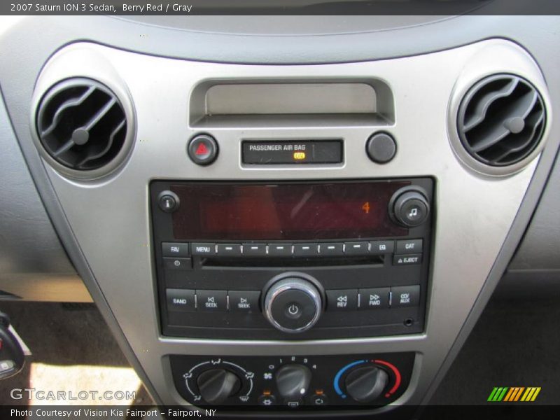 Berry Red / Gray 2007 Saturn ION 3 Sedan