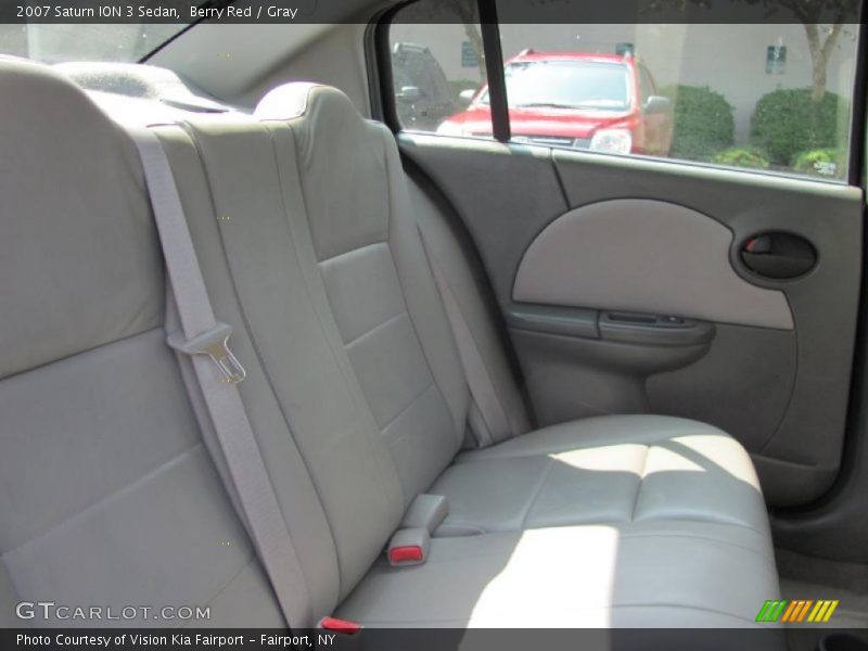 Berry Red / Gray 2007 Saturn ION 3 Sedan