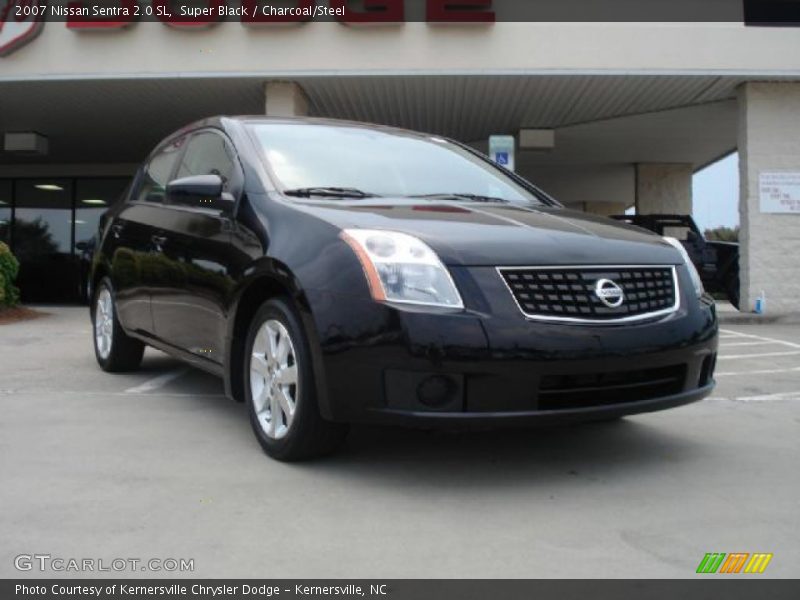 Super Black / Charcoal/Steel 2007 Nissan Sentra 2.0 SL