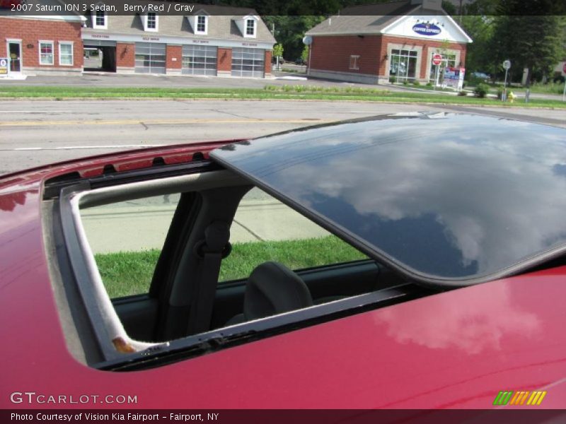 Berry Red / Gray 2007 Saturn ION 3 Sedan