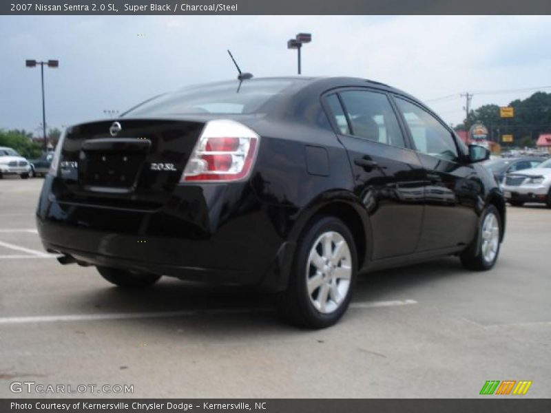 Super Black / Charcoal/Steel 2007 Nissan Sentra 2.0 SL