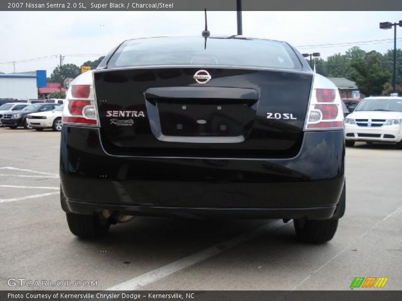 Super Black / Charcoal/Steel 2007 Nissan Sentra 2.0 SL