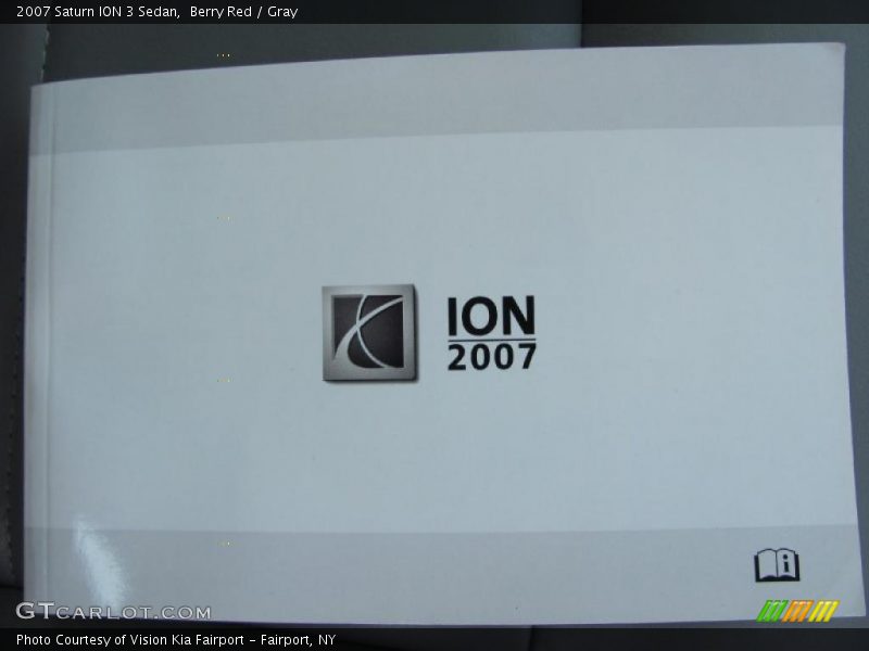 Berry Red / Gray 2007 Saturn ION 3 Sedan