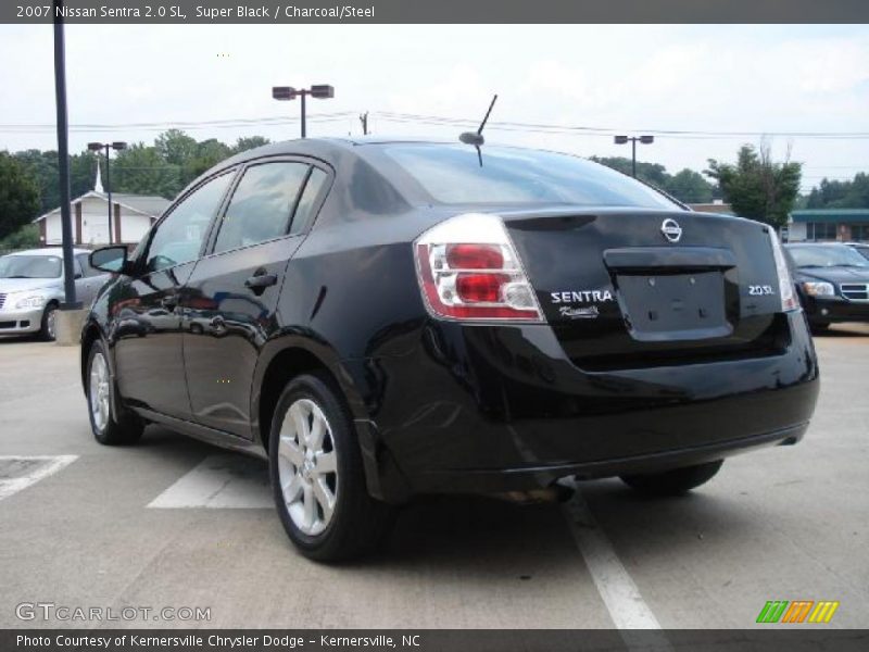 Super Black / Charcoal/Steel 2007 Nissan Sentra 2.0 SL