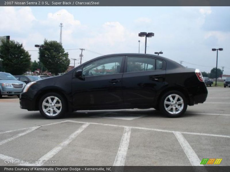 Super Black / Charcoal/Steel 2007 Nissan Sentra 2.0 SL