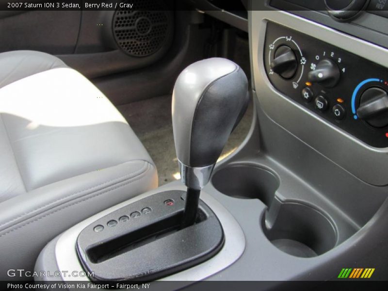 Berry Red / Gray 2007 Saturn ION 3 Sedan