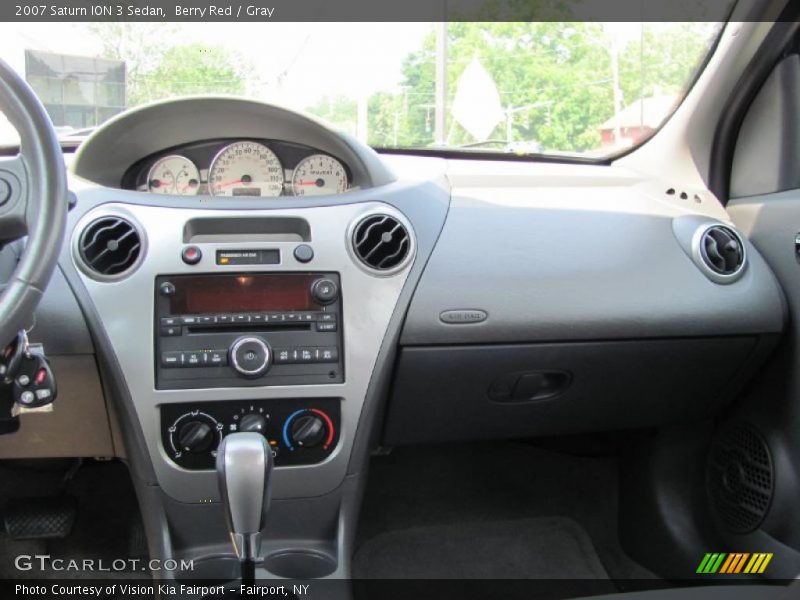 Berry Red / Gray 2007 Saturn ION 3 Sedan