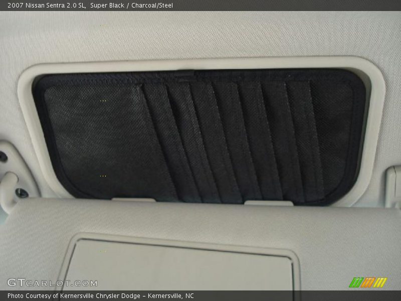 Super Black / Charcoal/Steel 2007 Nissan Sentra 2.0 SL