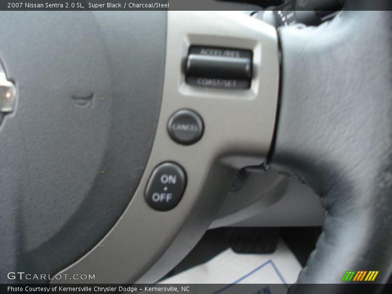 Super Black / Charcoal/Steel 2007 Nissan Sentra 2.0 SL