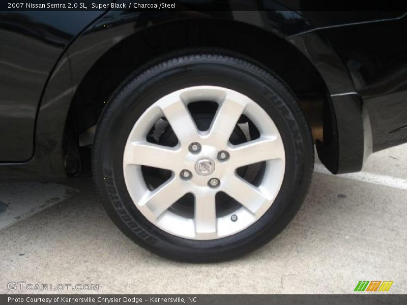 Super Black / Charcoal/Steel 2007 Nissan Sentra 2.0 SL