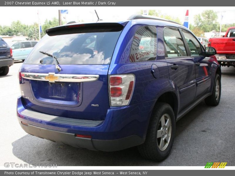 Laser Blue Metallic / Dark Gray 2007 Chevrolet Equinox LS AWD