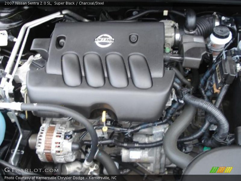 Super Black / Charcoal/Steel 2007 Nissan Sentra 2.0 SL