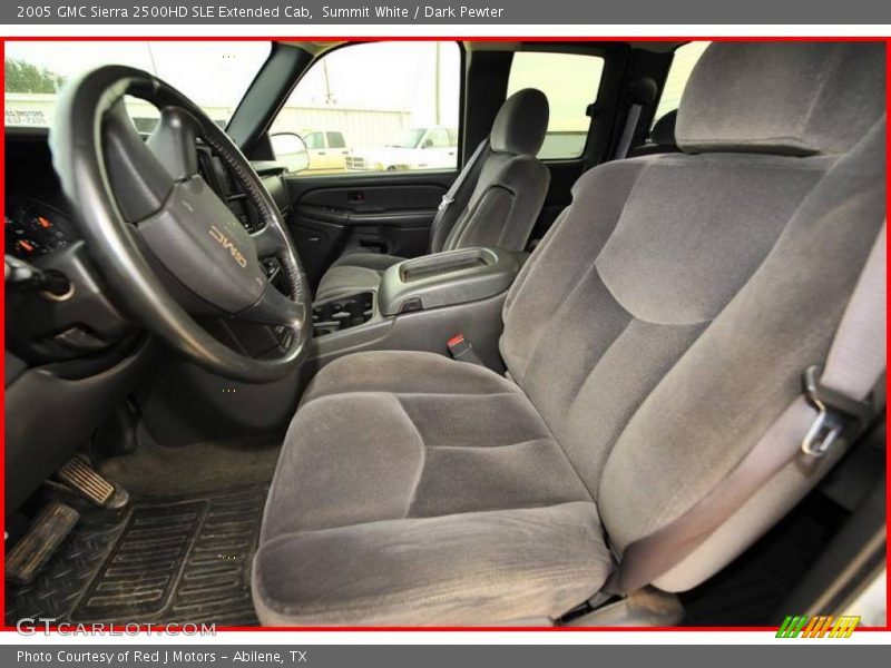 Summit White / Dark Pewter 2005 GMC Sierra 2500HD SLE Extended Cab