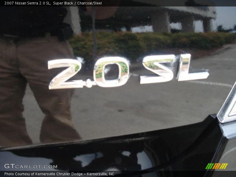 Super Black / Charcoal/Steel 2007 Nissan Sentra 2.0 SL