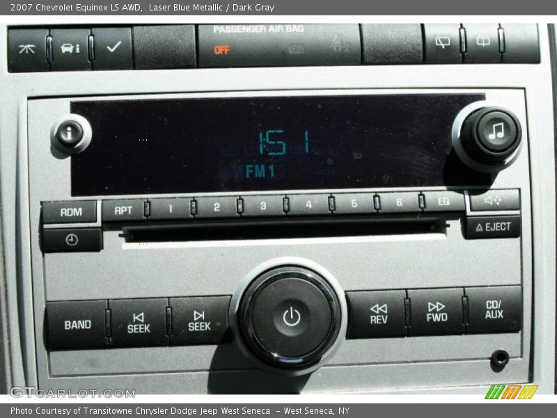 Laser Blue Metallic / Dark Gray 2007 Chevrolet Equinox LS AWD