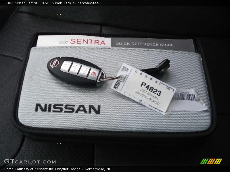 Super Black / Charcoal/Steel 2007 Nissan Sentra 2.0 SL