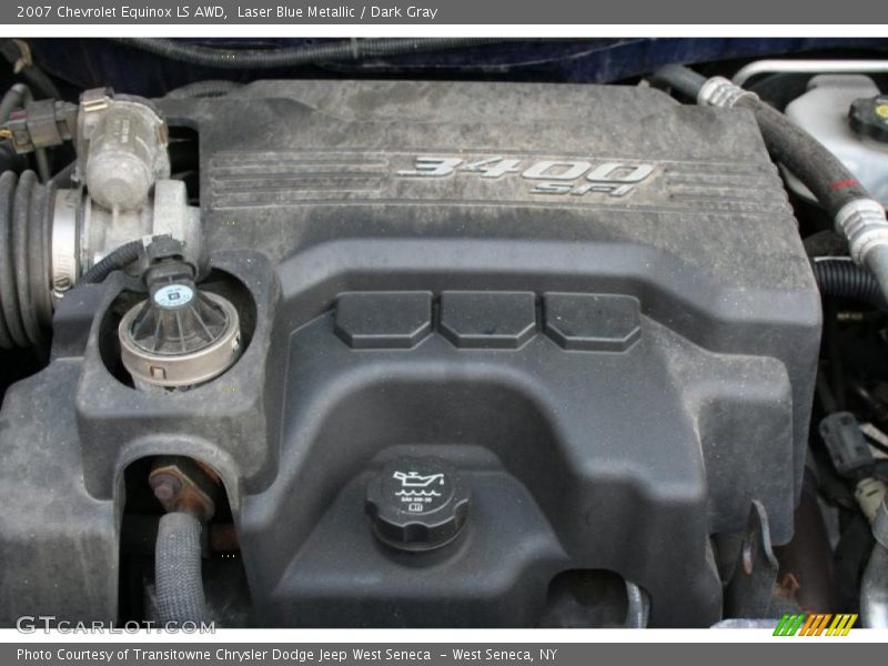 Laser Blue Metallic / Dark Gray 2007 Chevrolet Equinox LS AWD