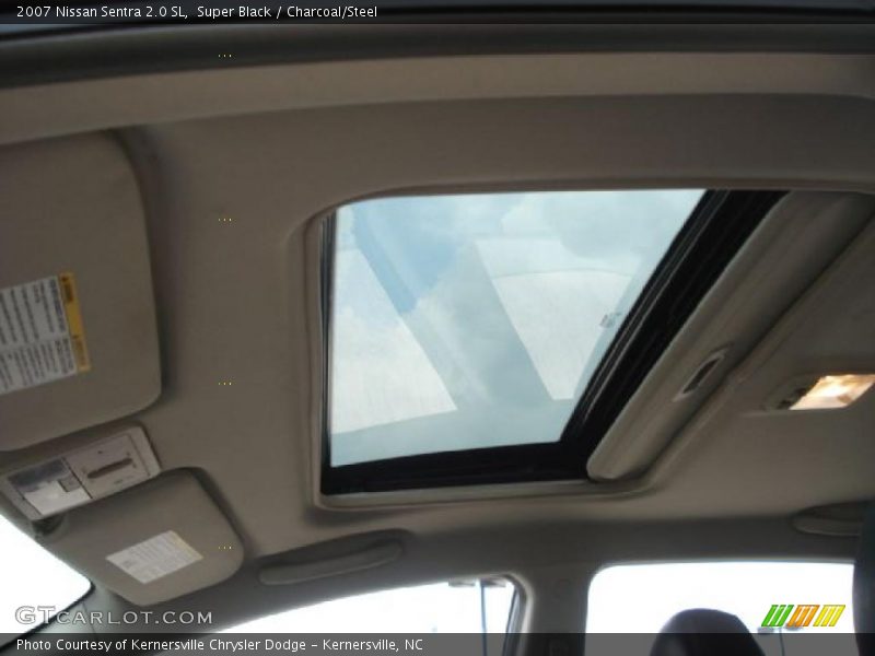 Super Black / Charcoal/Steel 2007 Nissan Sentra 2.0 SL