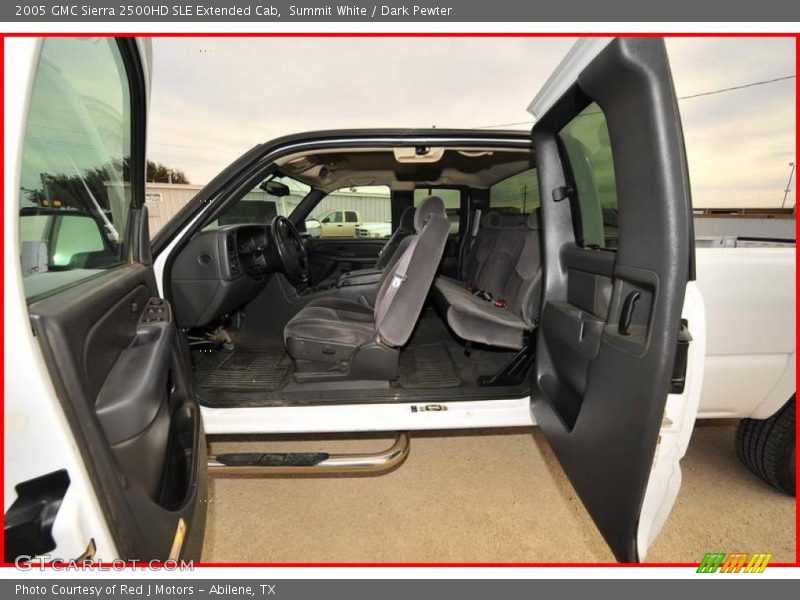 Summit White / Dark Pewter 2005 GMC Sierra 2500HD SLE Extended Cab