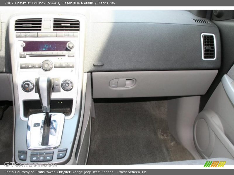Laser Blue Metallic / Dark Gray 2007 Chevrolet Equinox LS AWD