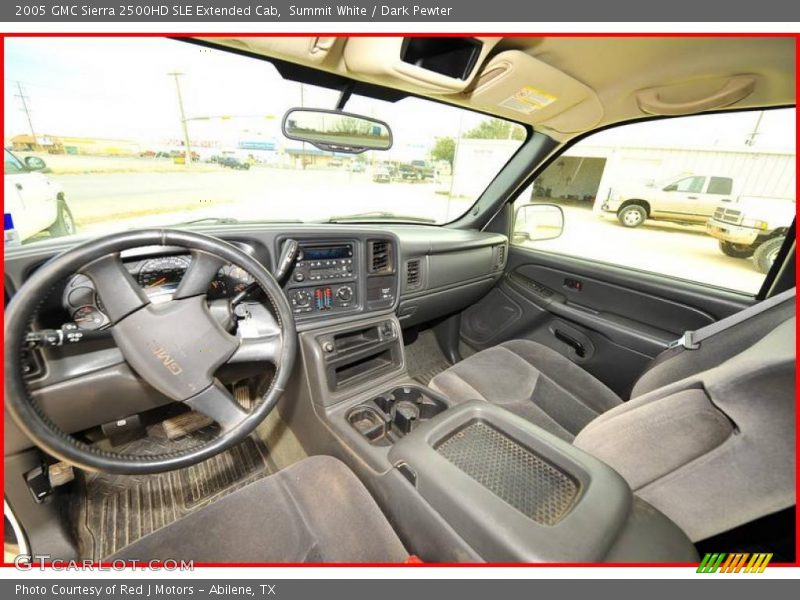 Summit White / Dark Pewter 2005 GMC Sierra 2500HD SLE Extended Cab