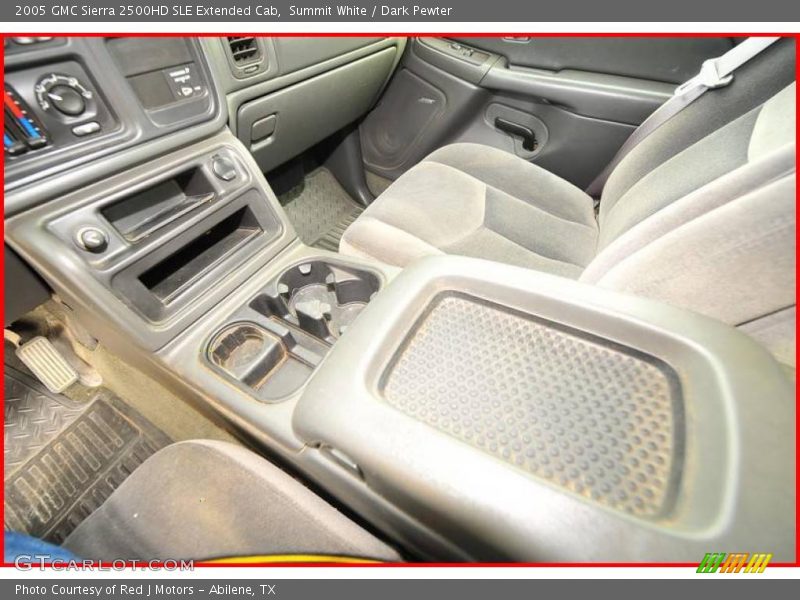 Summit White / Dark Pewter 2005 GMC Sierra 2500HD SLE Extended Cab