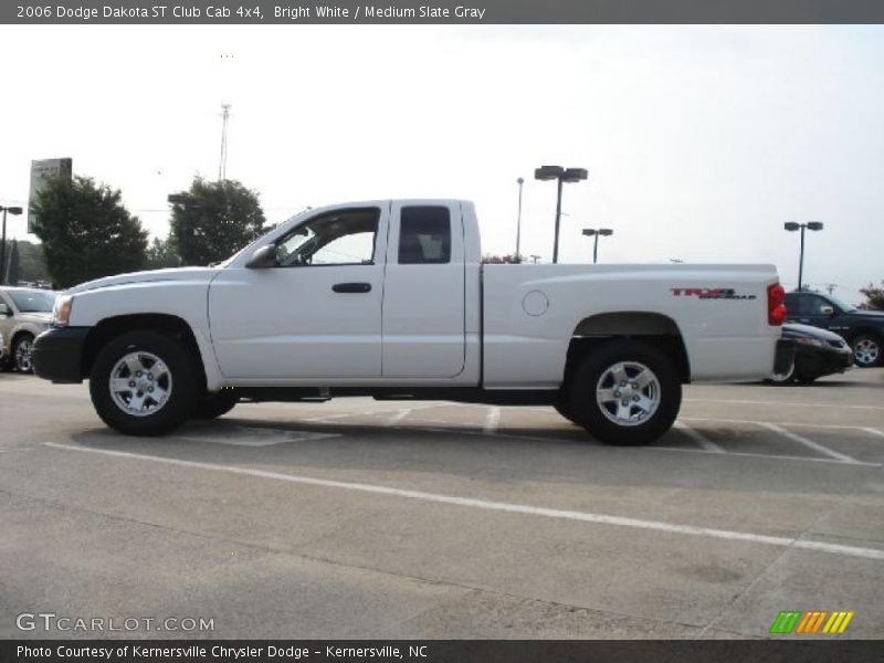 Bright White / Medium Slate Gray 2006 Dodge Dakota ST Club Cab 4x4