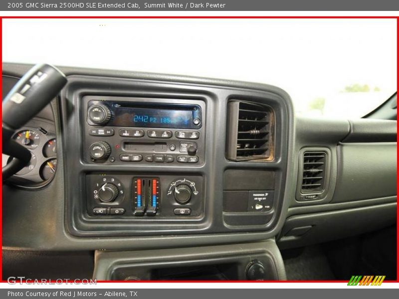 Summit White / Dark Pewter 2005 GMC Sierra 2500HD SLE Extended Cab