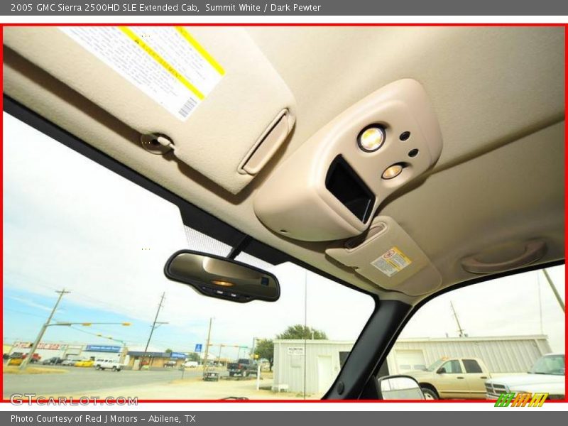 Summit White / Dark Pewter 2005 GMC Sierra 2500HD SLE Extended Cab