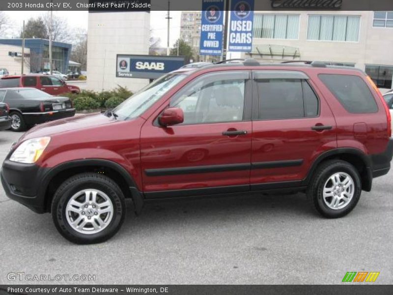 Chianti Red Pearl / Saddle 2003 Honda CR-V EX