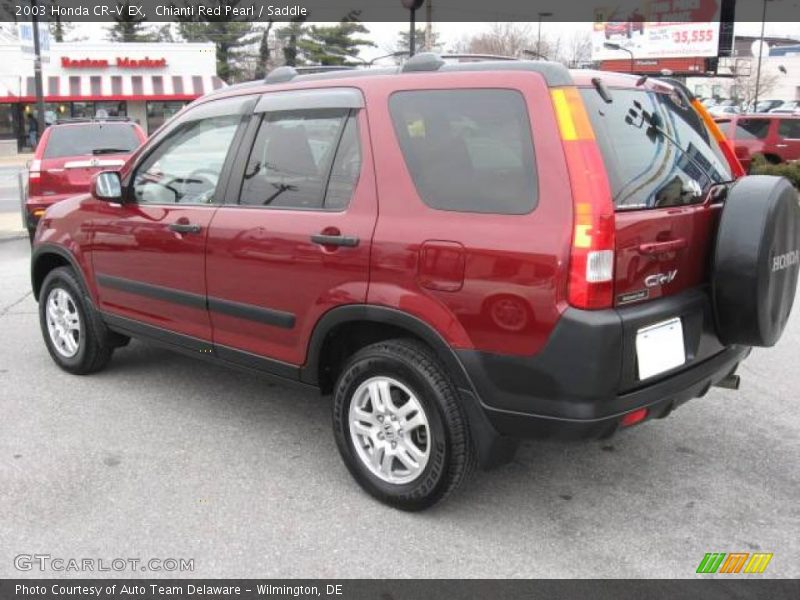 Chianti Red Pearl / Saddle 2003 Honda CR-V EX