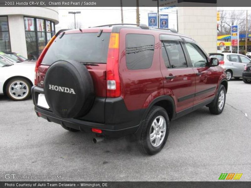 Chianti Red Pearl / Saddle 2003 Honda CR-V EX