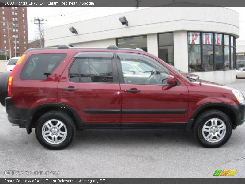 Chianti Red Pearl / Saddle 2003 Honda CR-V EX