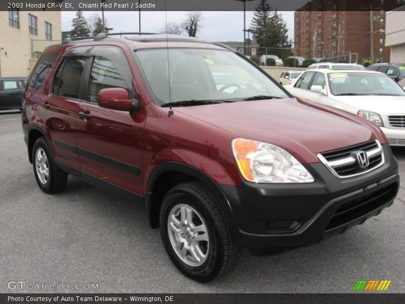 Chianti Red Pearl / Saddle 2003 Honda CR-V EX