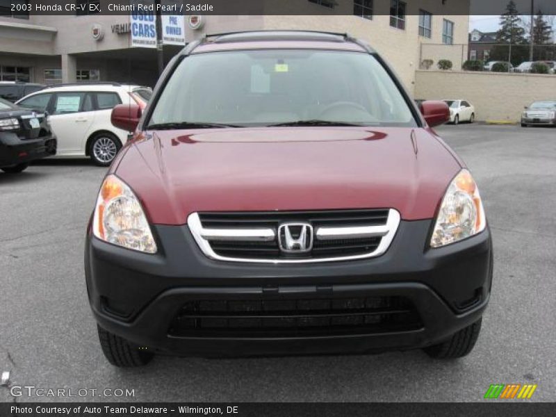 Chianti Red Pearl / Saddle 2003 Honda CR-V EX