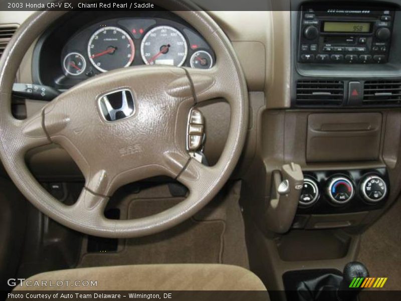 Chianti Red Pearl / Saddle 2003 Honda CR-V EX