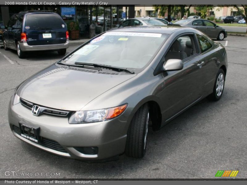 Galaxy Gray Metallic / Gray 2008 Honda Civic LX Coupe