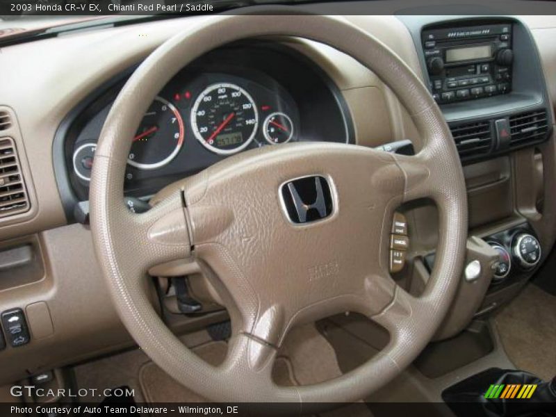 Chianti Red Pearl / Saddle 2003 Honda CR-V EX