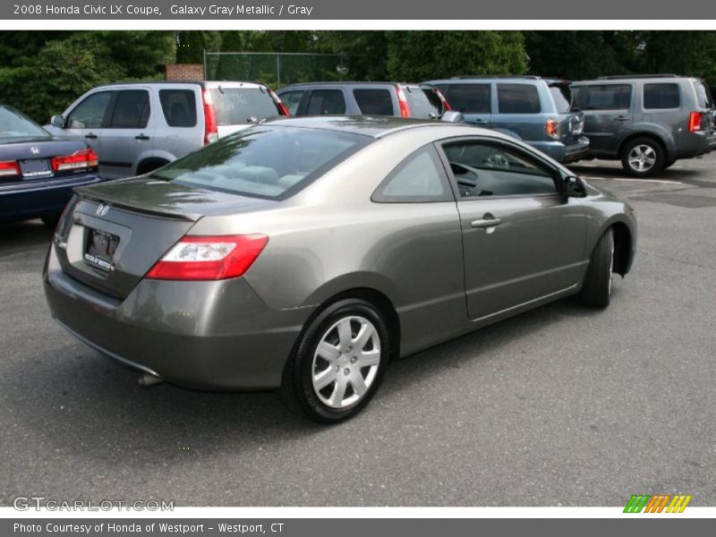 Galaxy Gray Metallic / Gray 2008 Honda Civic LX Coupe