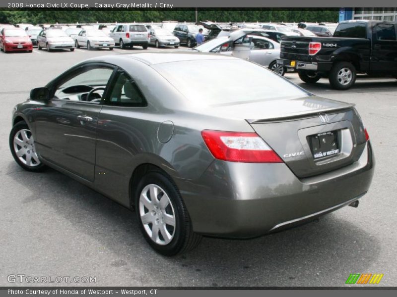 Galaxy Gray Metallic / Gray 2008 Honda Civic LX Coupe